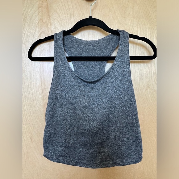 Gray Racerback Tank Top - Picture 2 of 4